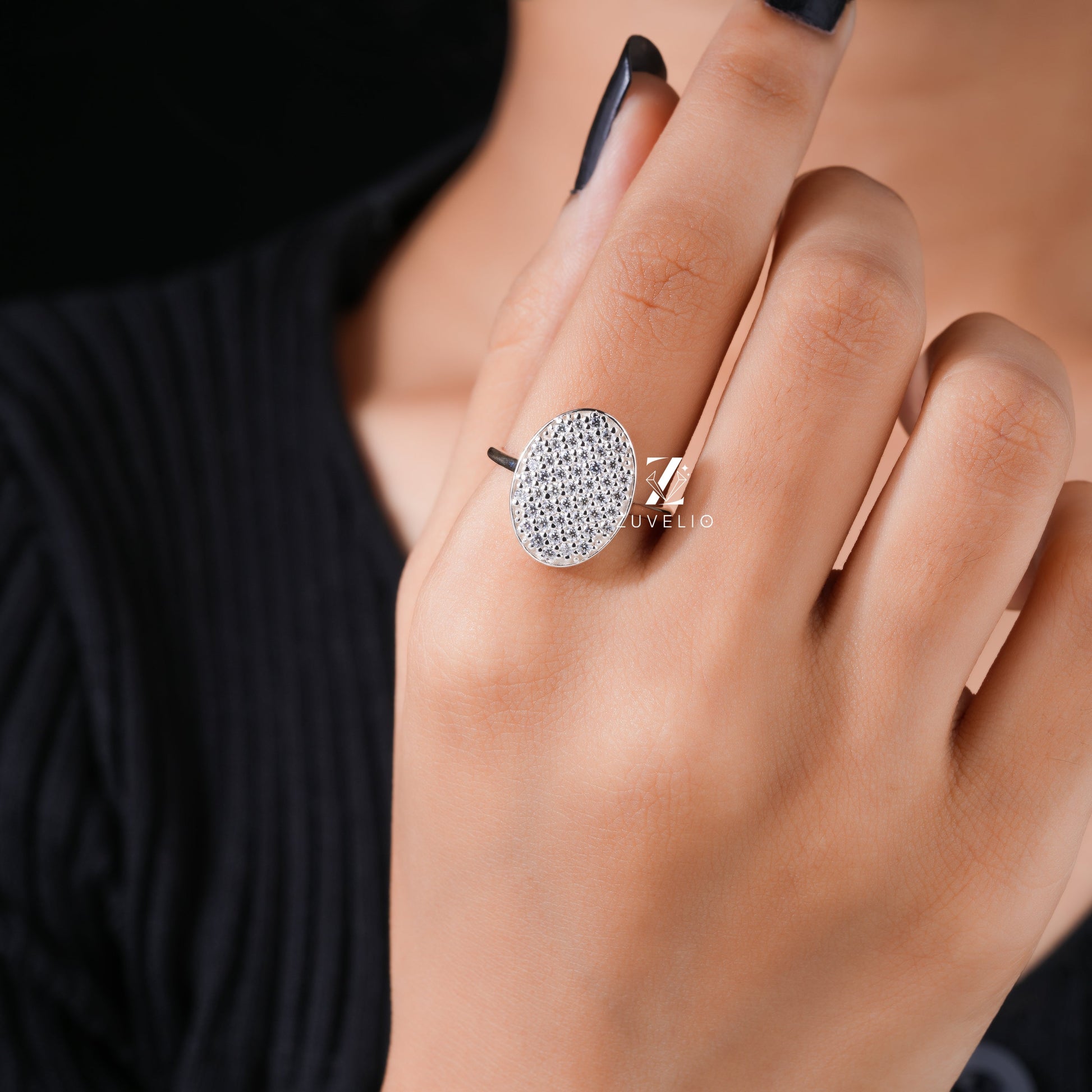 Moissanite Statement Ring - Zuvelio.com