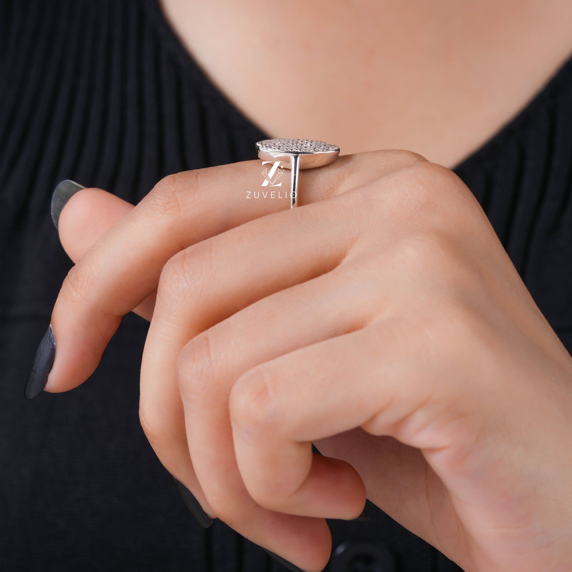 Moissanite Statement Ring - Zuvelio.com