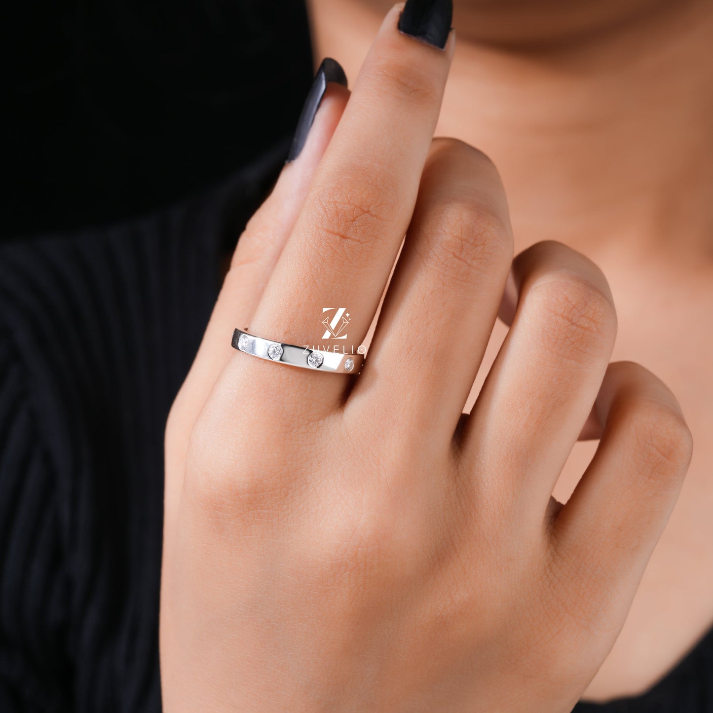 Unisex Moissanite Band - Zuvelio.com