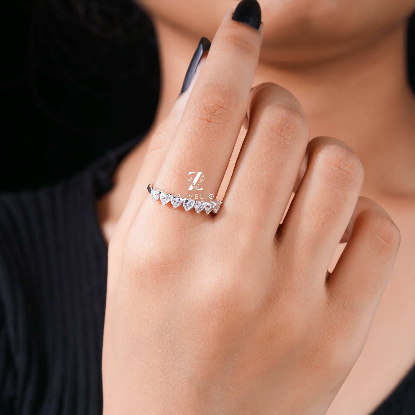 Heart Wedding Band - Zuvelio.com