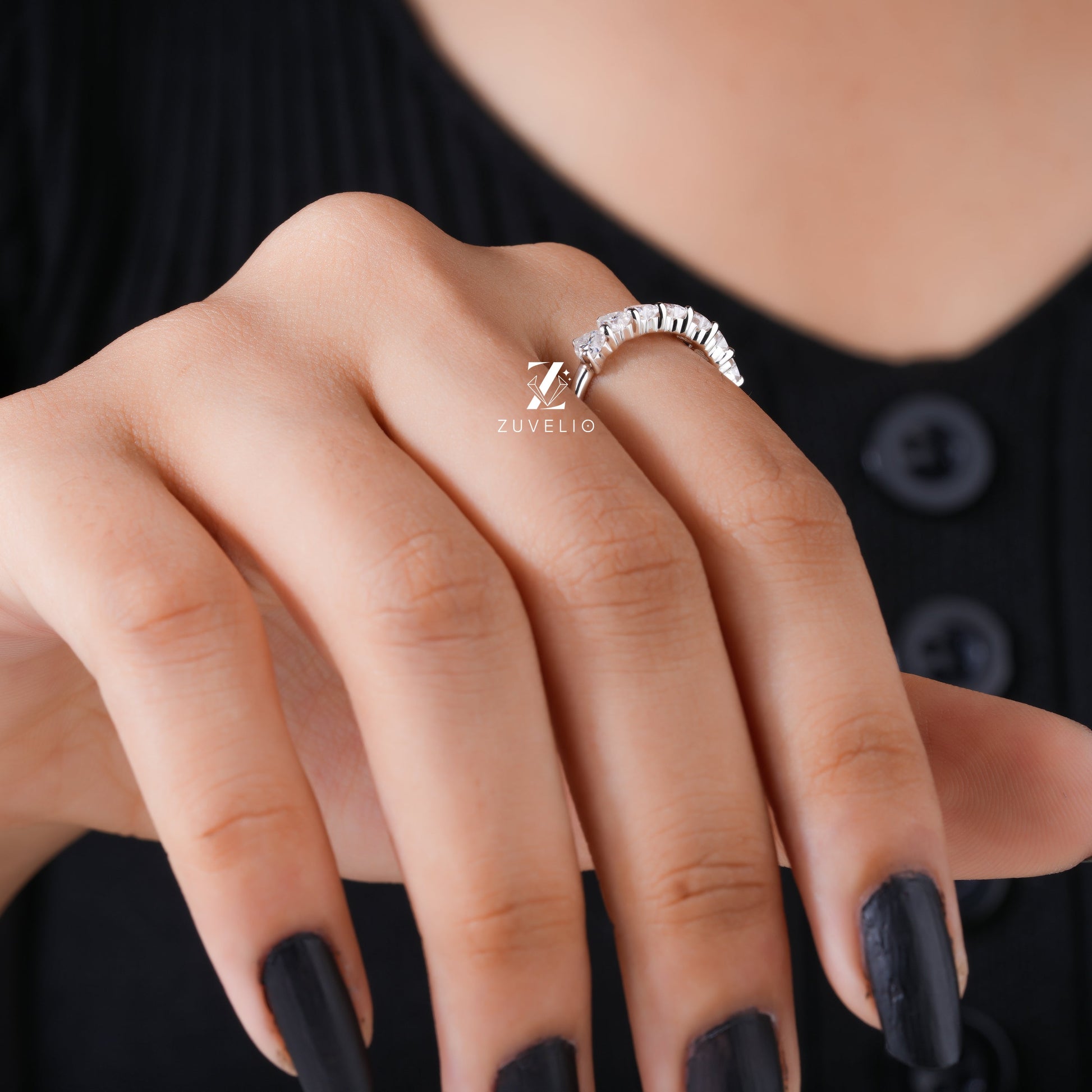 Heart Wedding Band - Zuvelio.com
