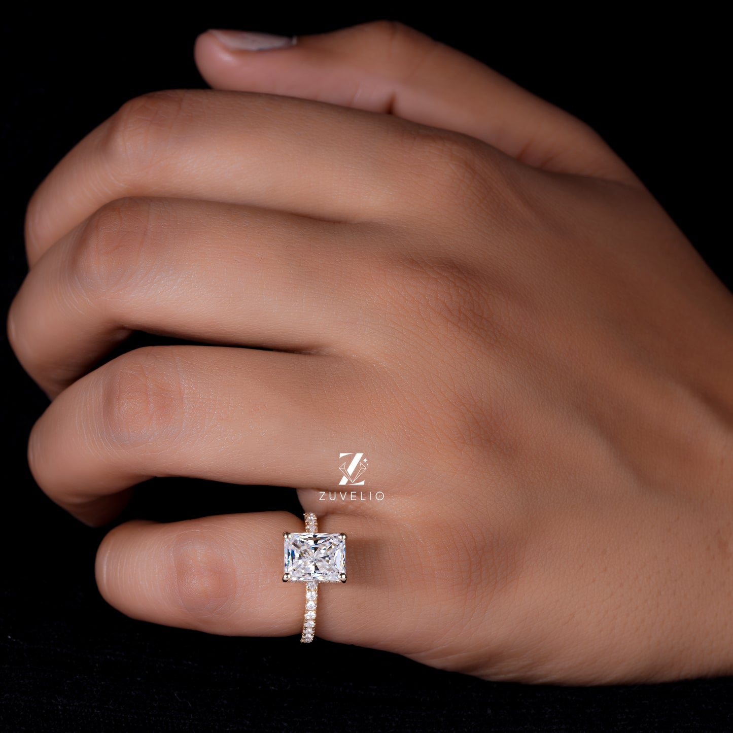 Radiant Micro Pavé Ring