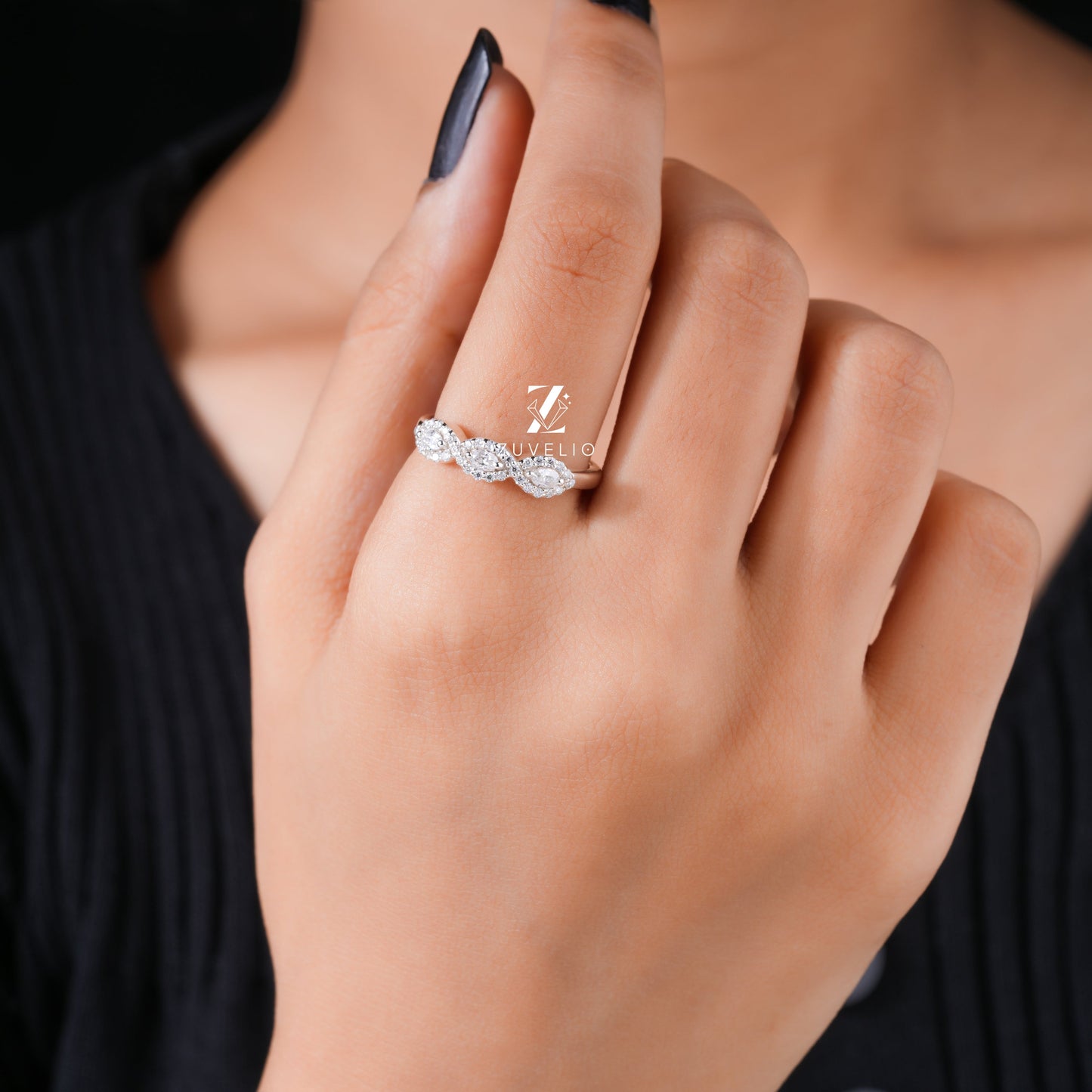 Marquise Round Shape Ring - Zuvelio.com