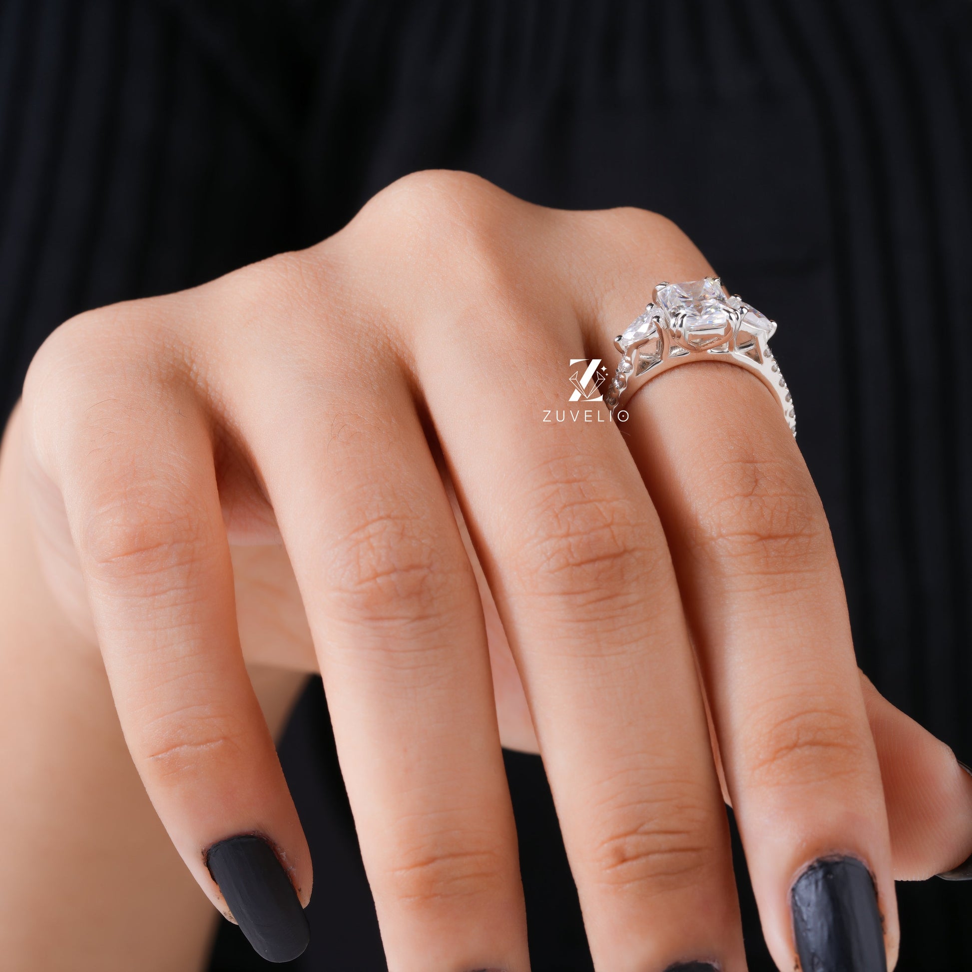 Radiant Moissanite Ring - Zuvelio.com