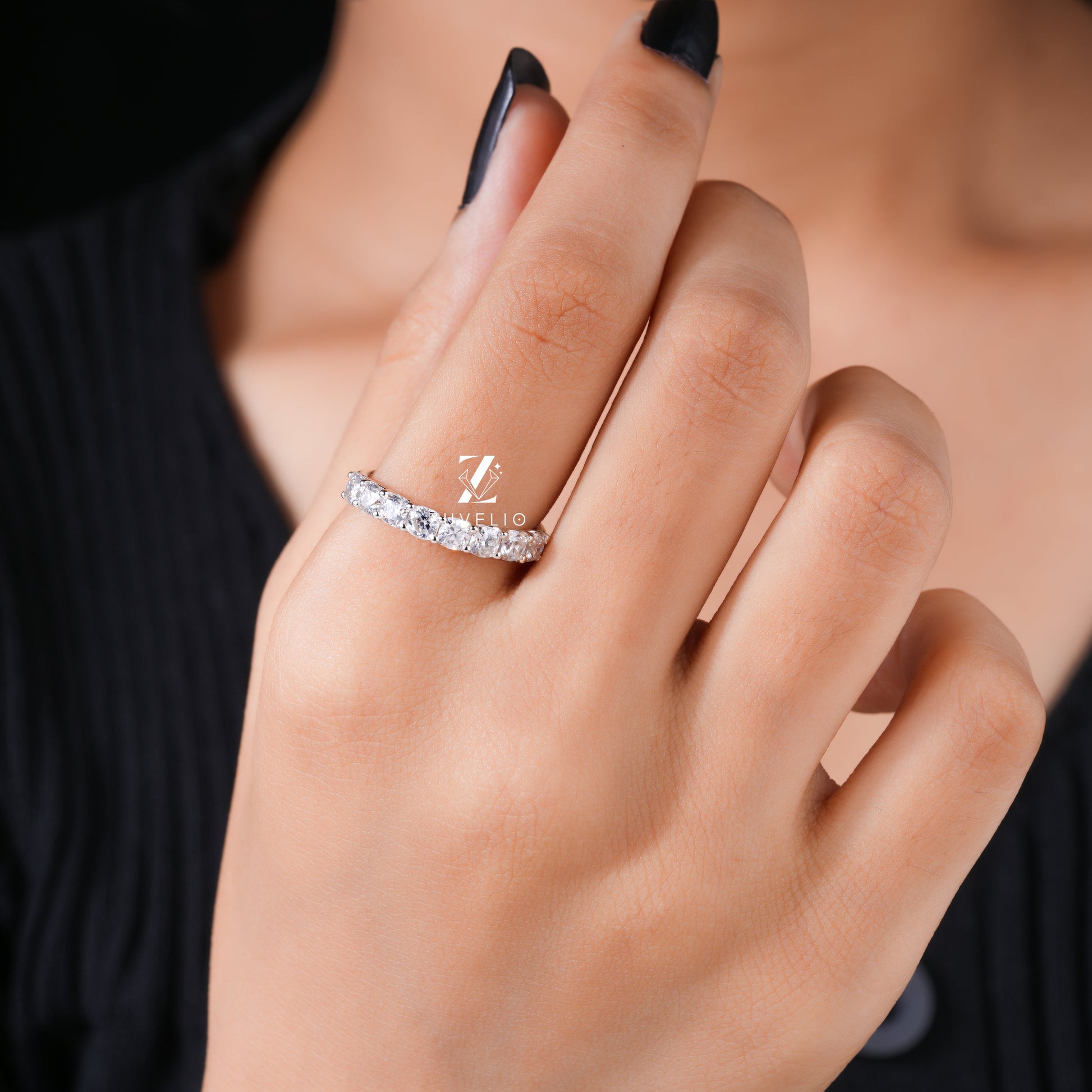 3mm Cushion Eternity Band - Zuvelio.com