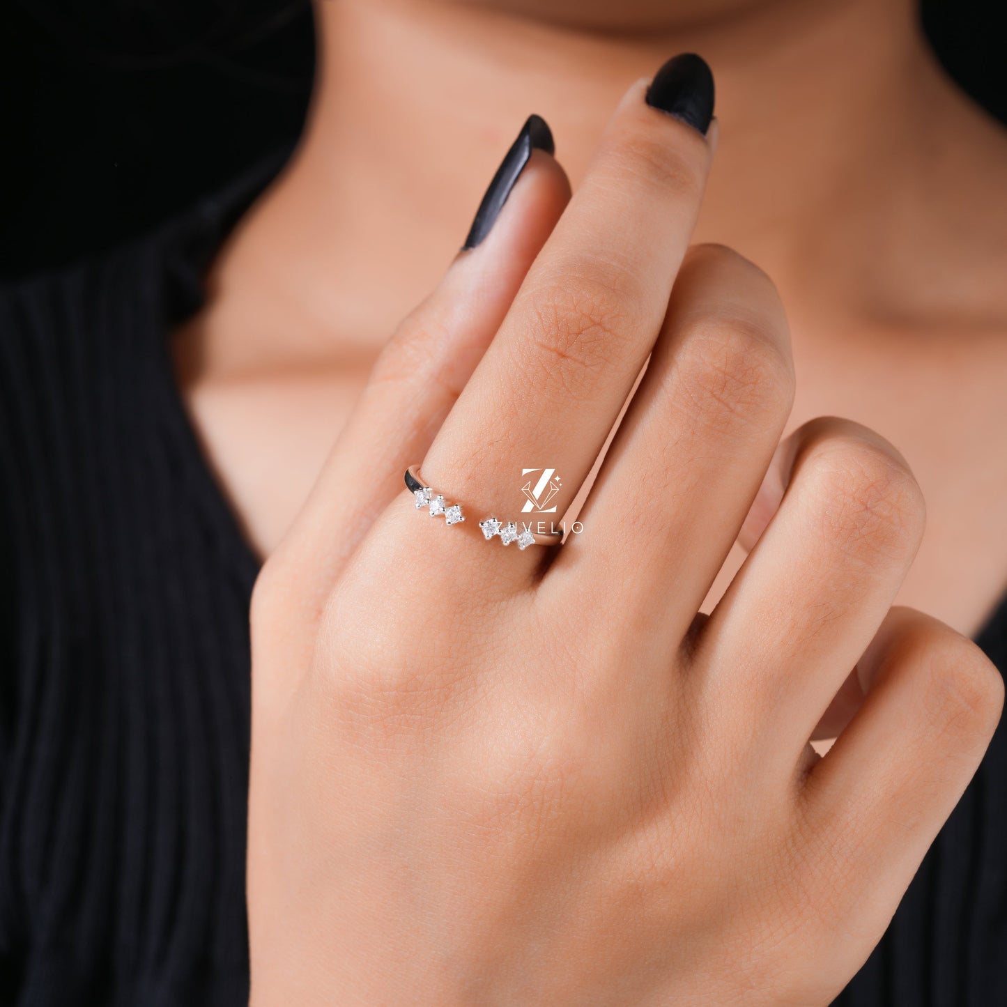 1.70 MM Moissanite Band - Zuvelio.com