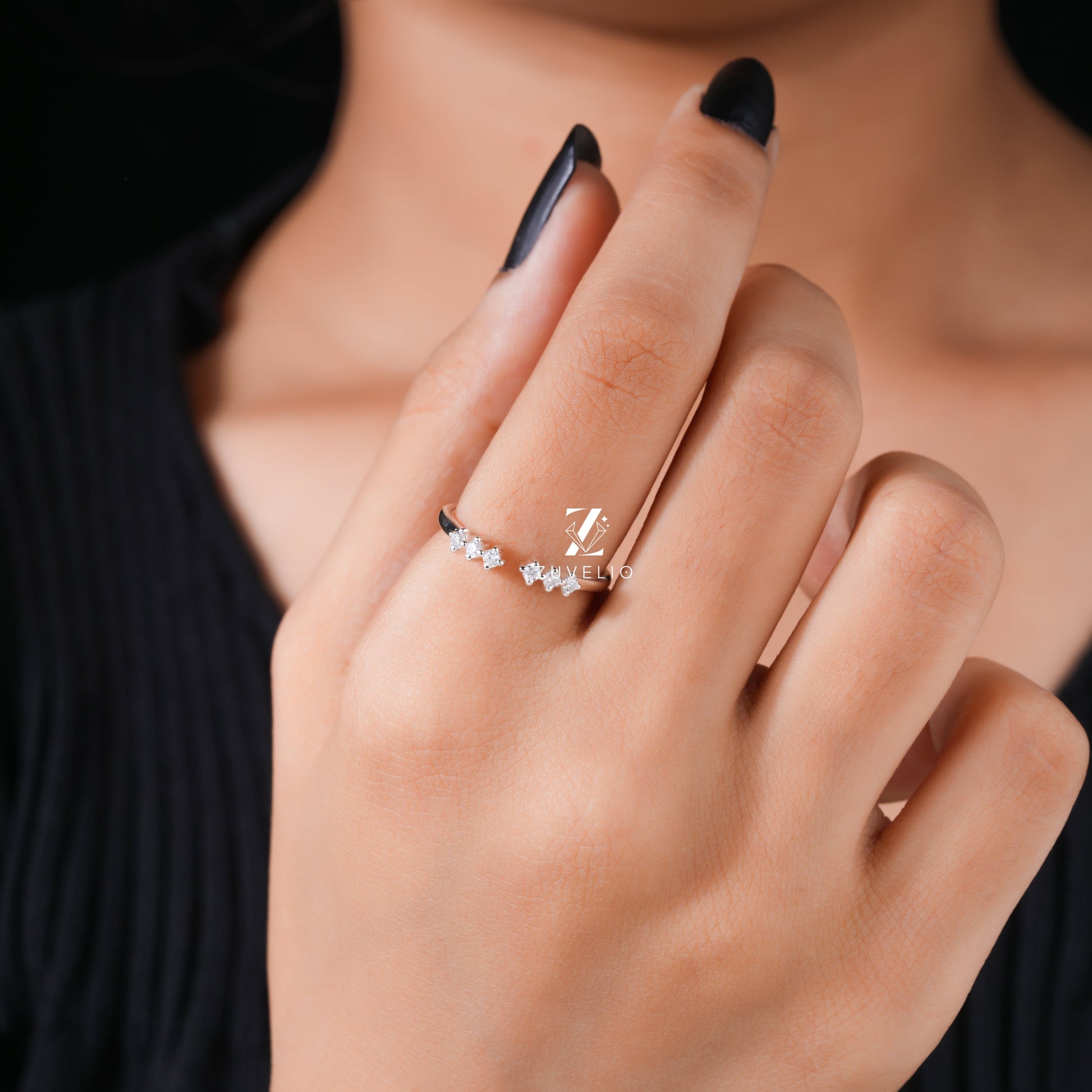 1.70 MM Moissanite Band - Zuvelio.com