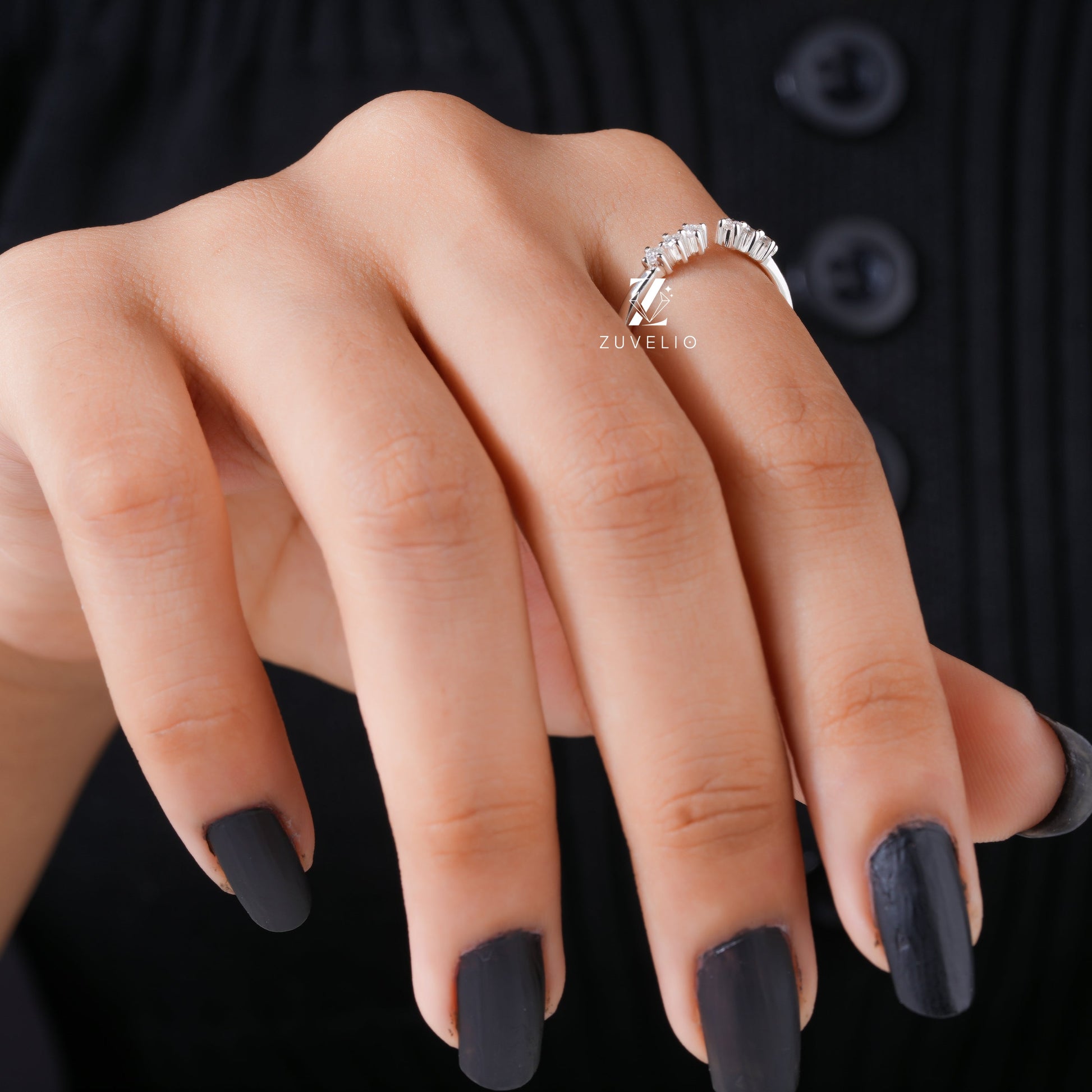 1.70 MM Moissanite Band - Zuvelio.com