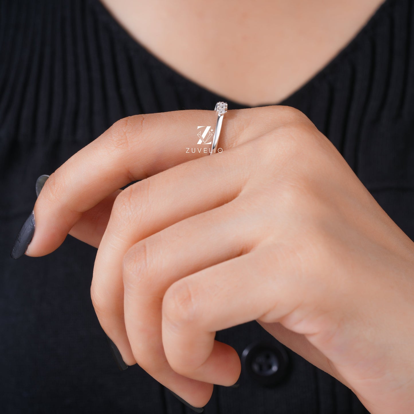 1.70 MM Moissanite Band - Zuvelio.com