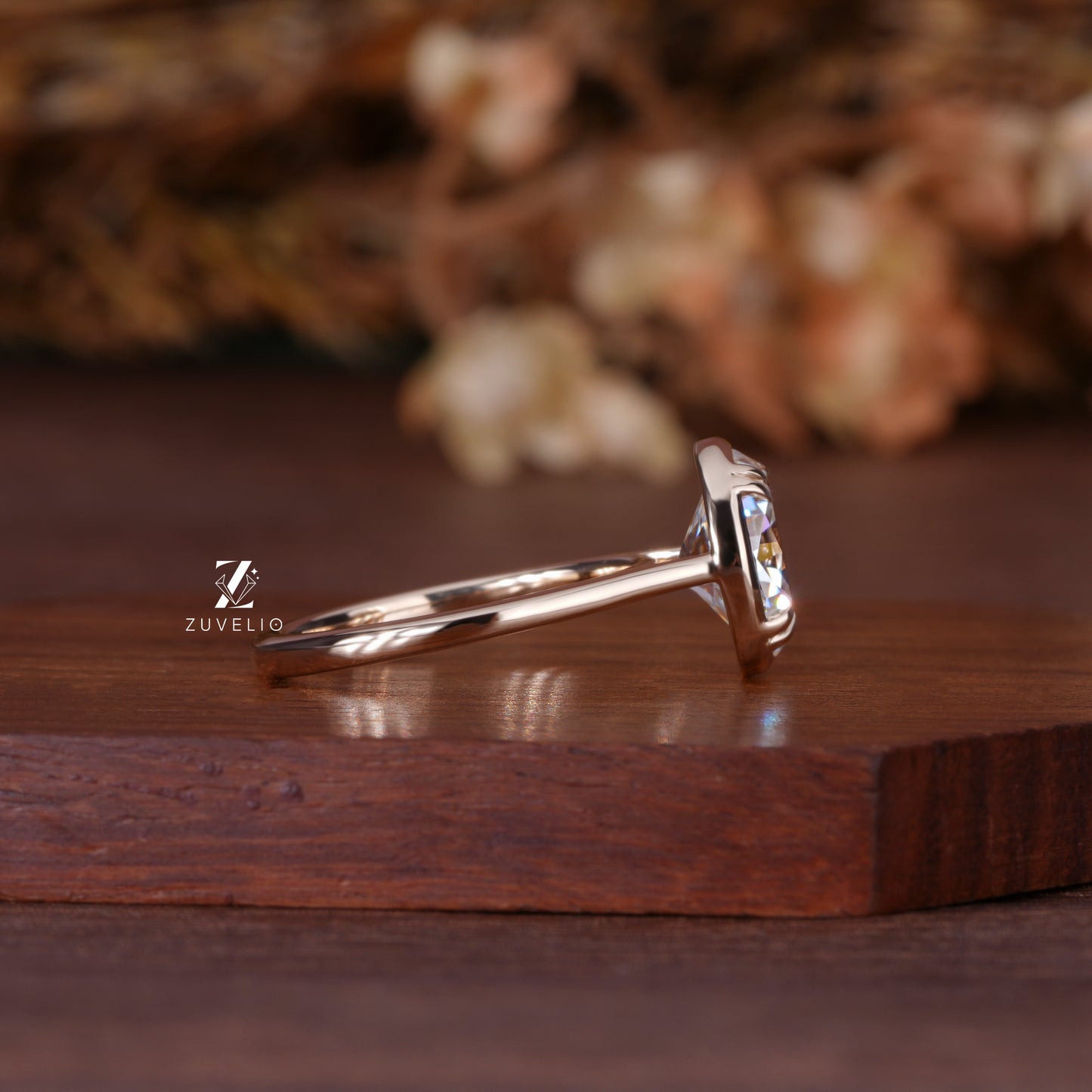 Modern Oval Bezel Ring
