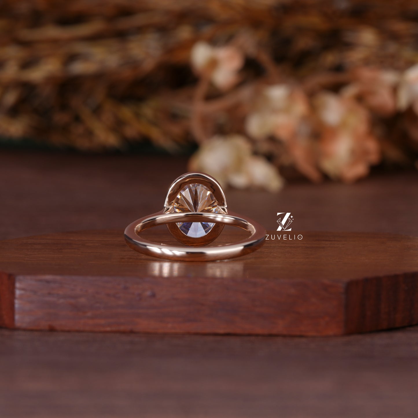 Modern Oval Bezel Ring