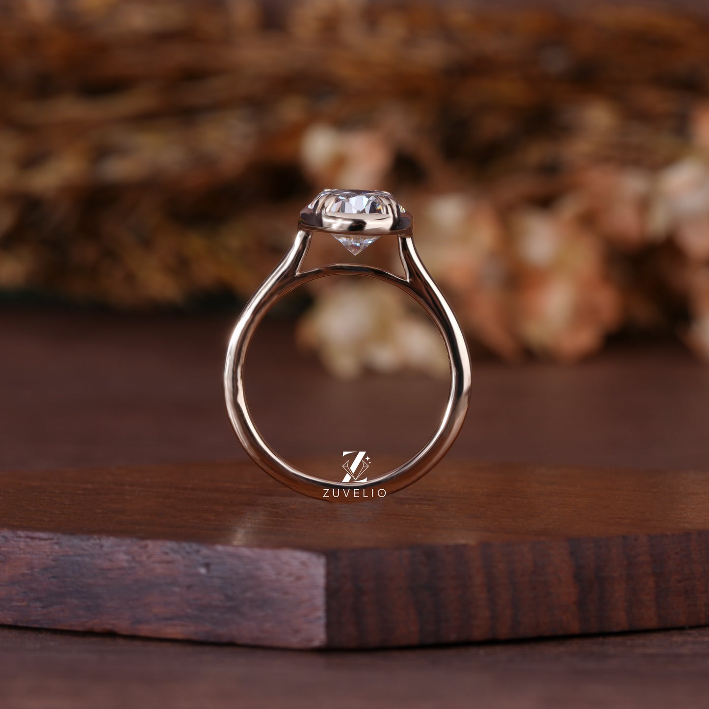 Modern Oval Bezel Ring