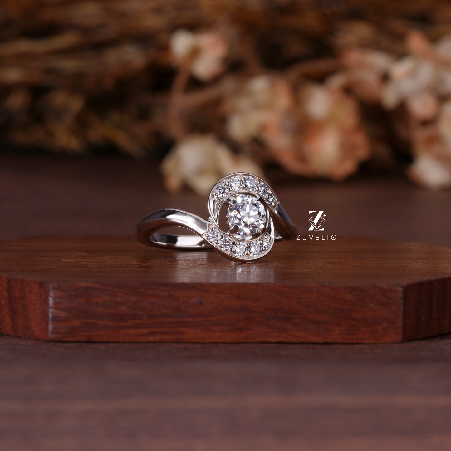OEC Round Cut Lab Diamond Ring