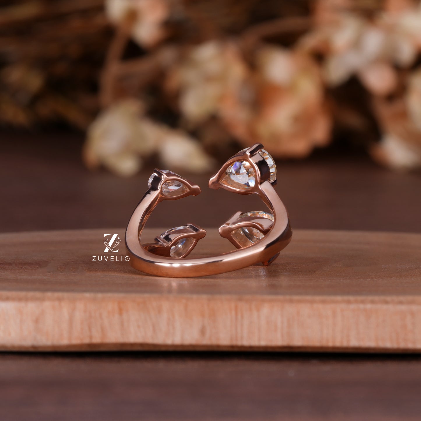 Modern Pear Cut Ring