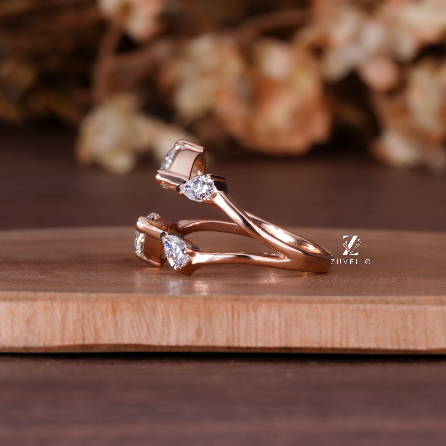 Modern Pear Cut Ring