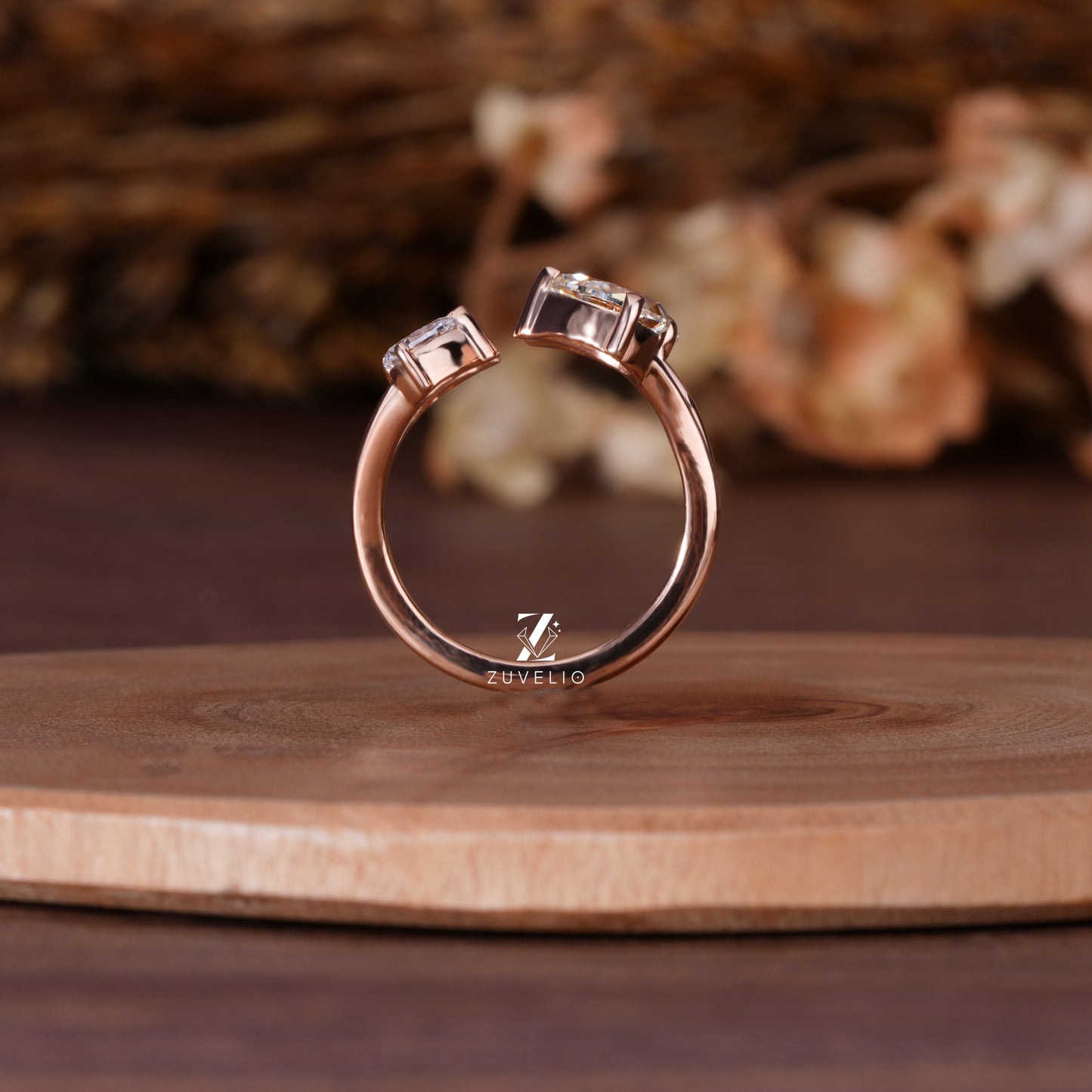 Modern Pear Cut Ring