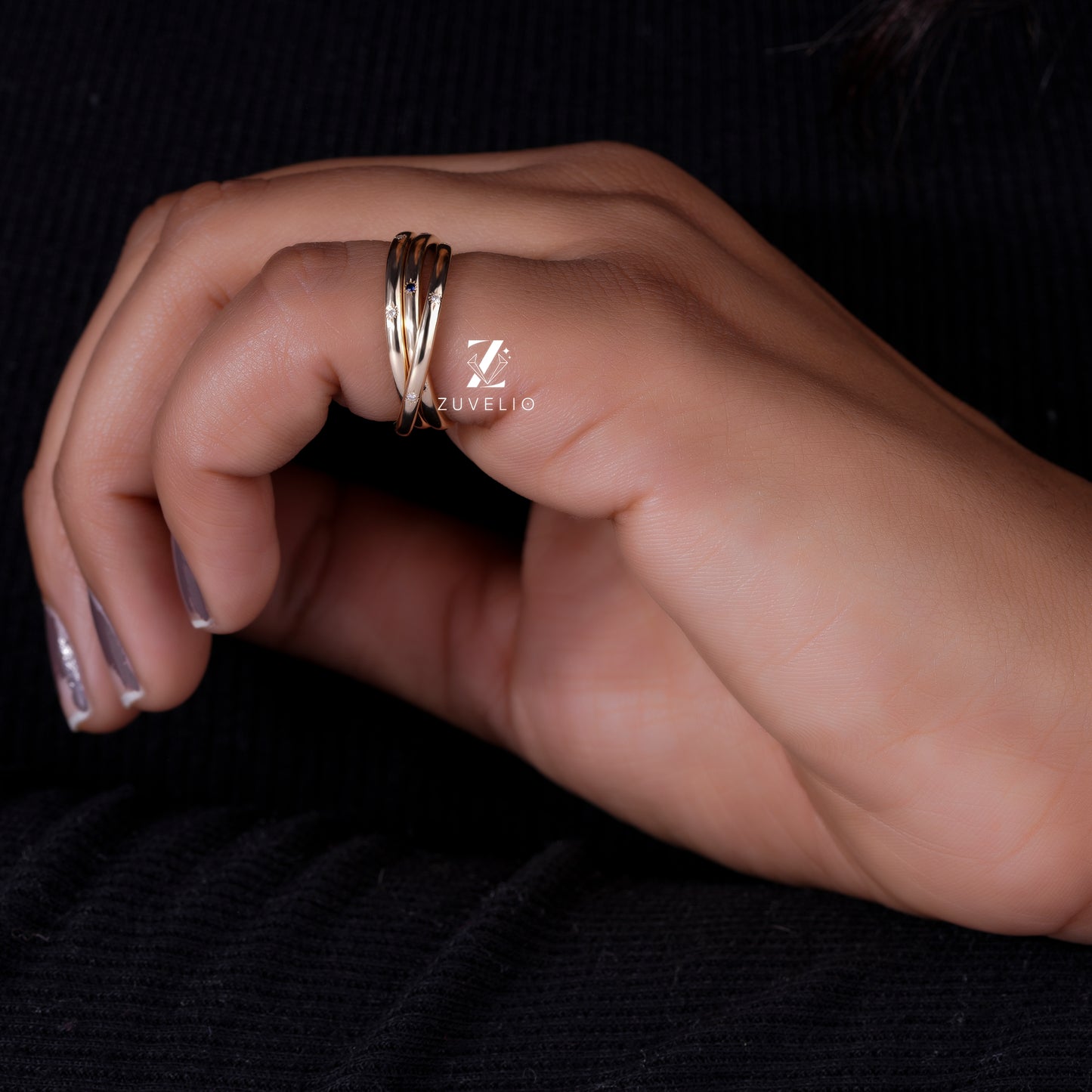 Celestial Round Trilogy Ring