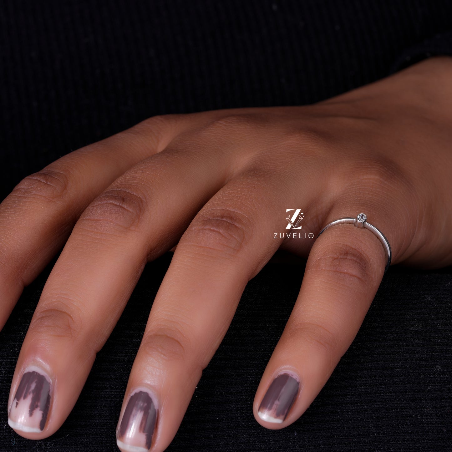 Dainty Oval Moissanite Ring
