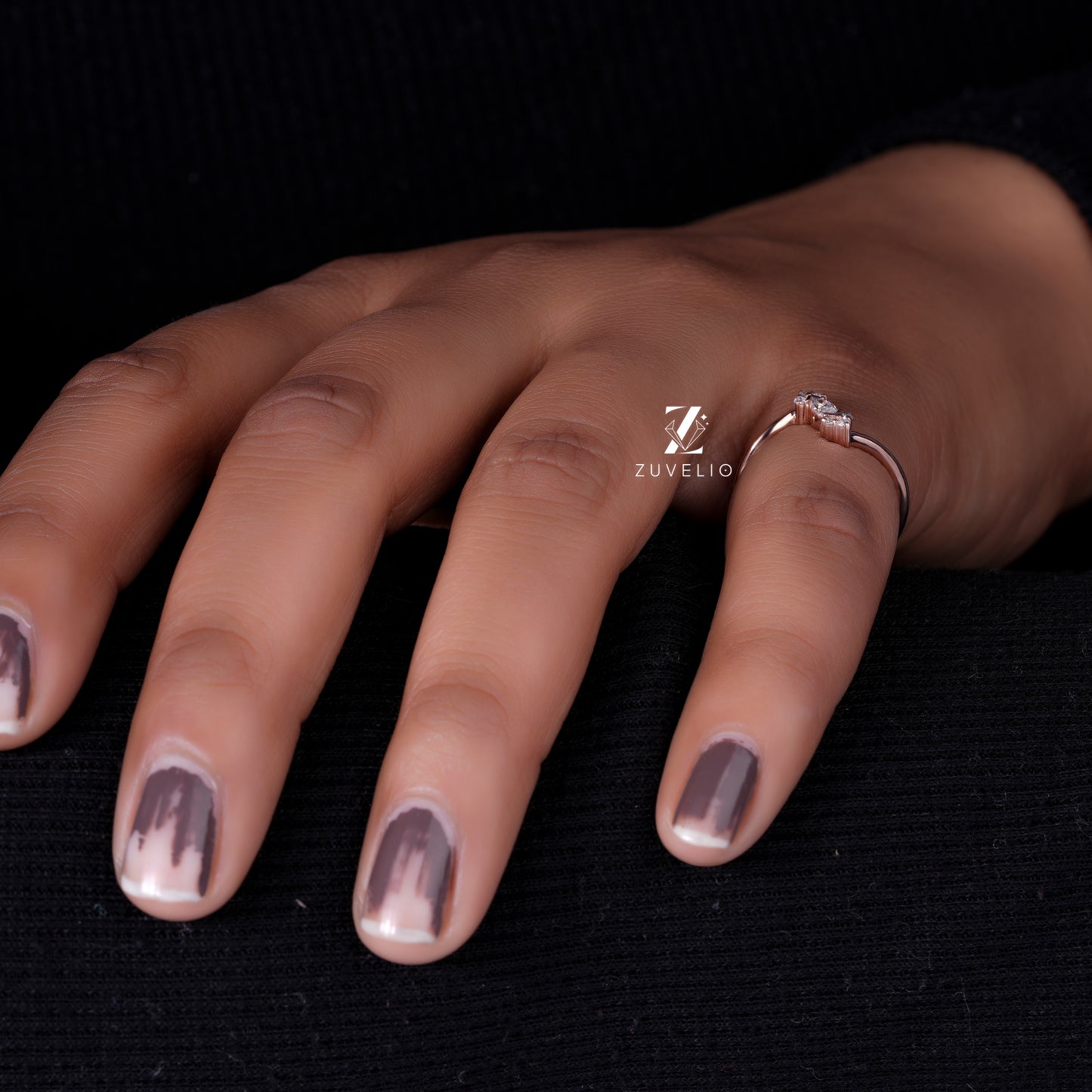 Minimalist Bypass Gold Ring