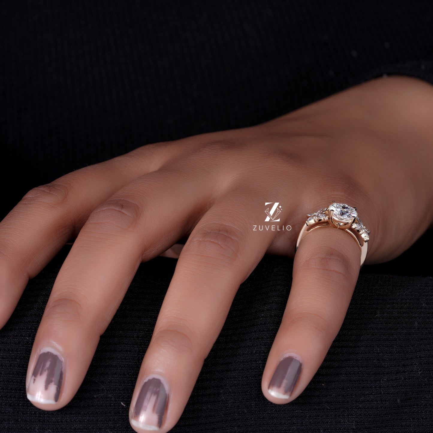 Butterfly Inspired Moissanite Ring