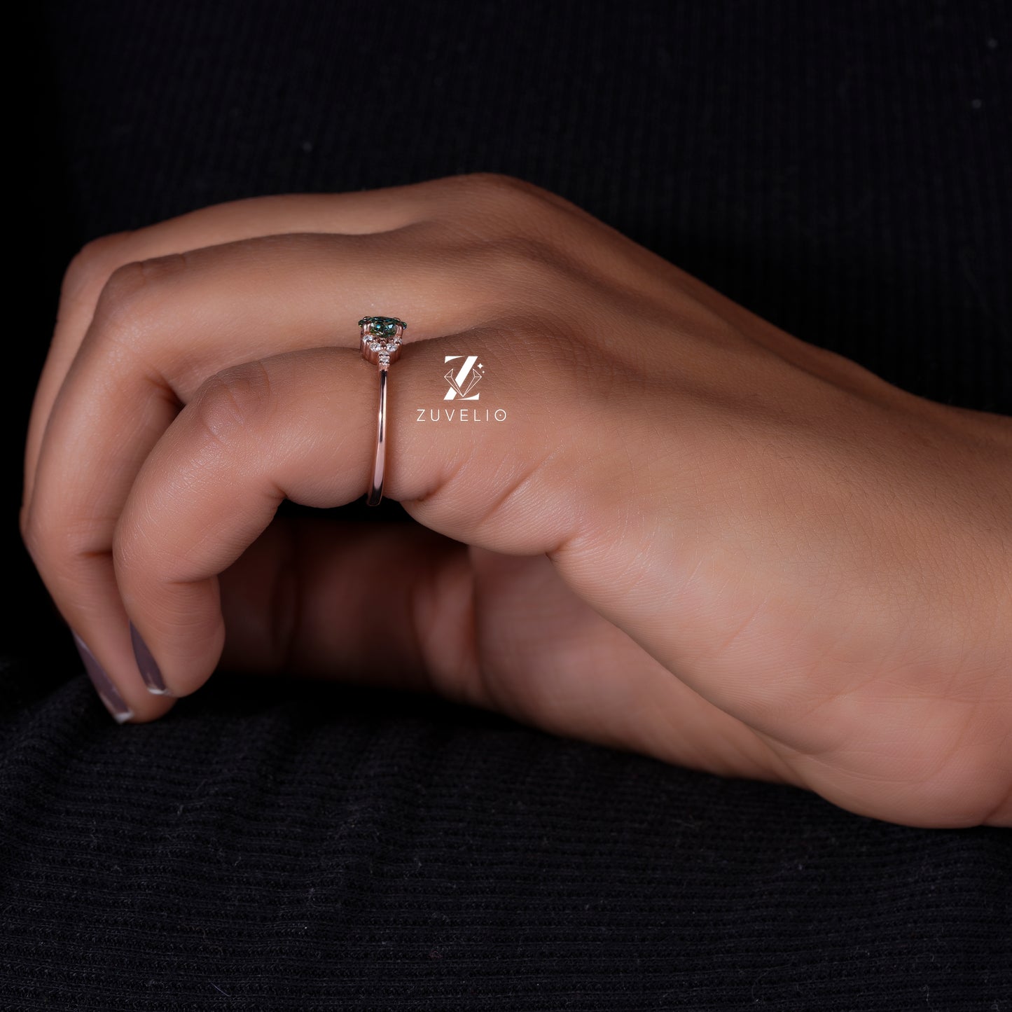 Princess Cut Cluster Ring