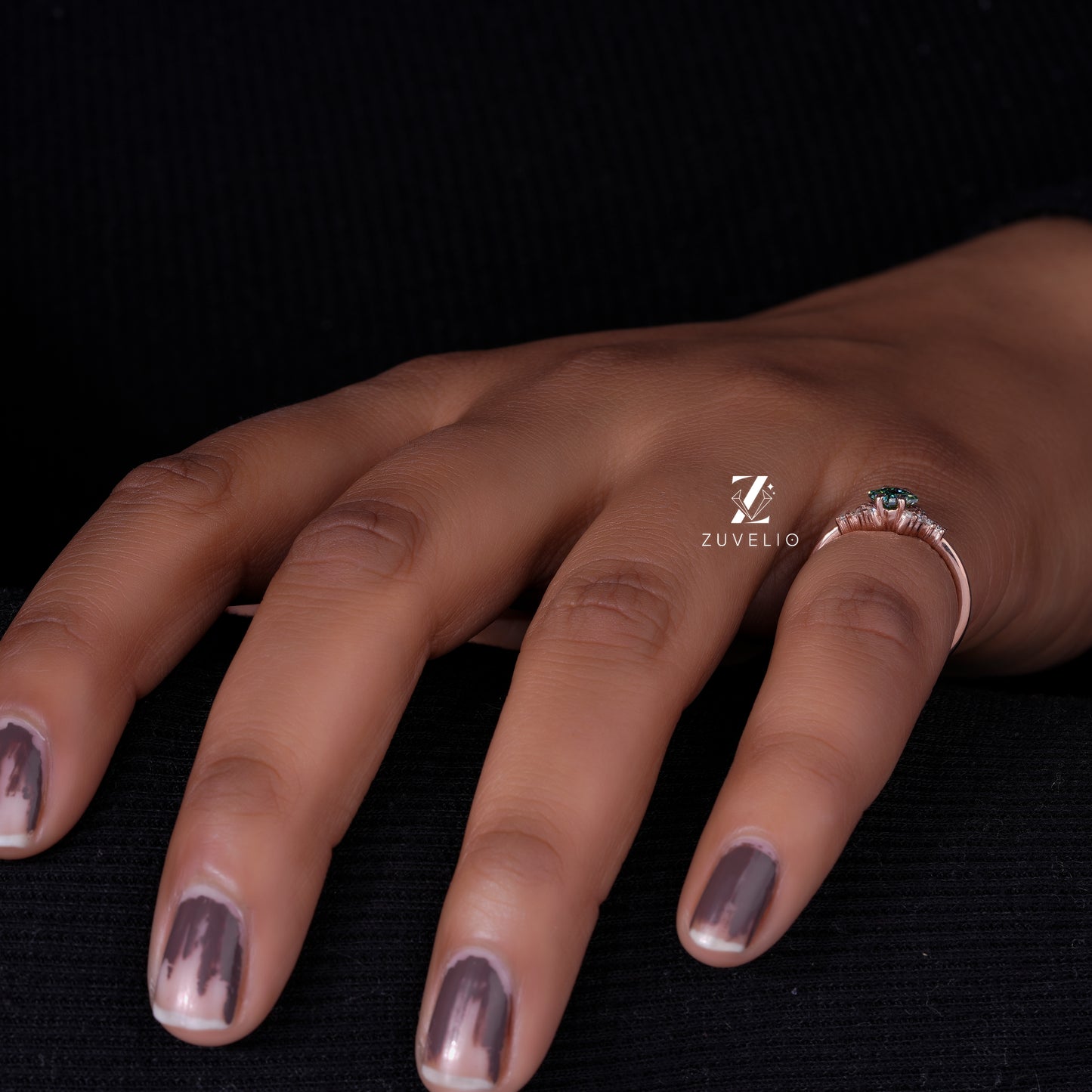 Princess Cut Cluster Ring