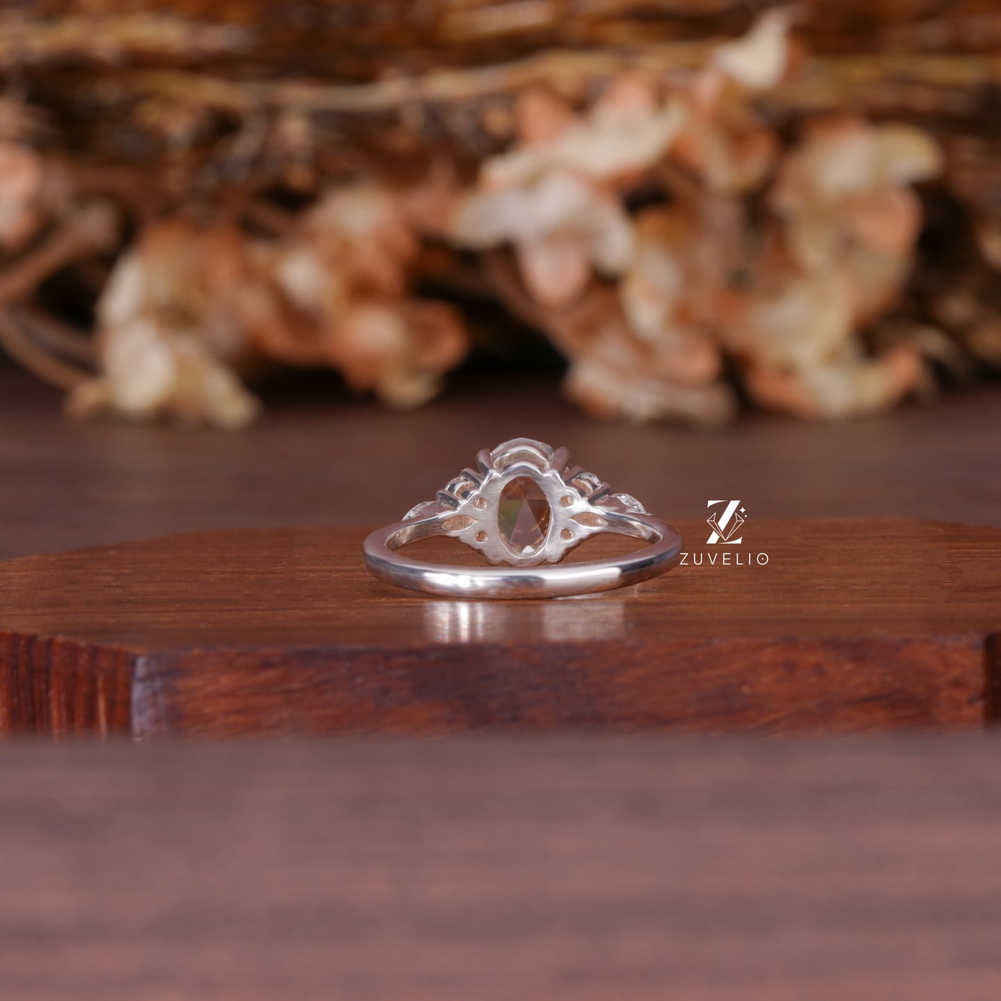 Oval Moissanite Designer Ring