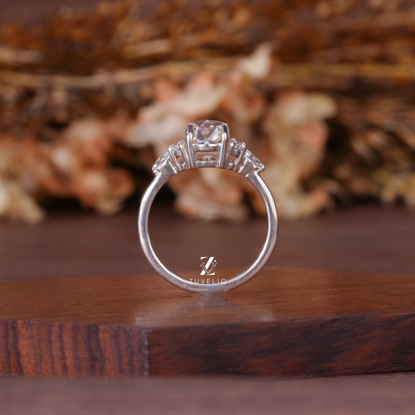 Oval Moissanite Designer Ring