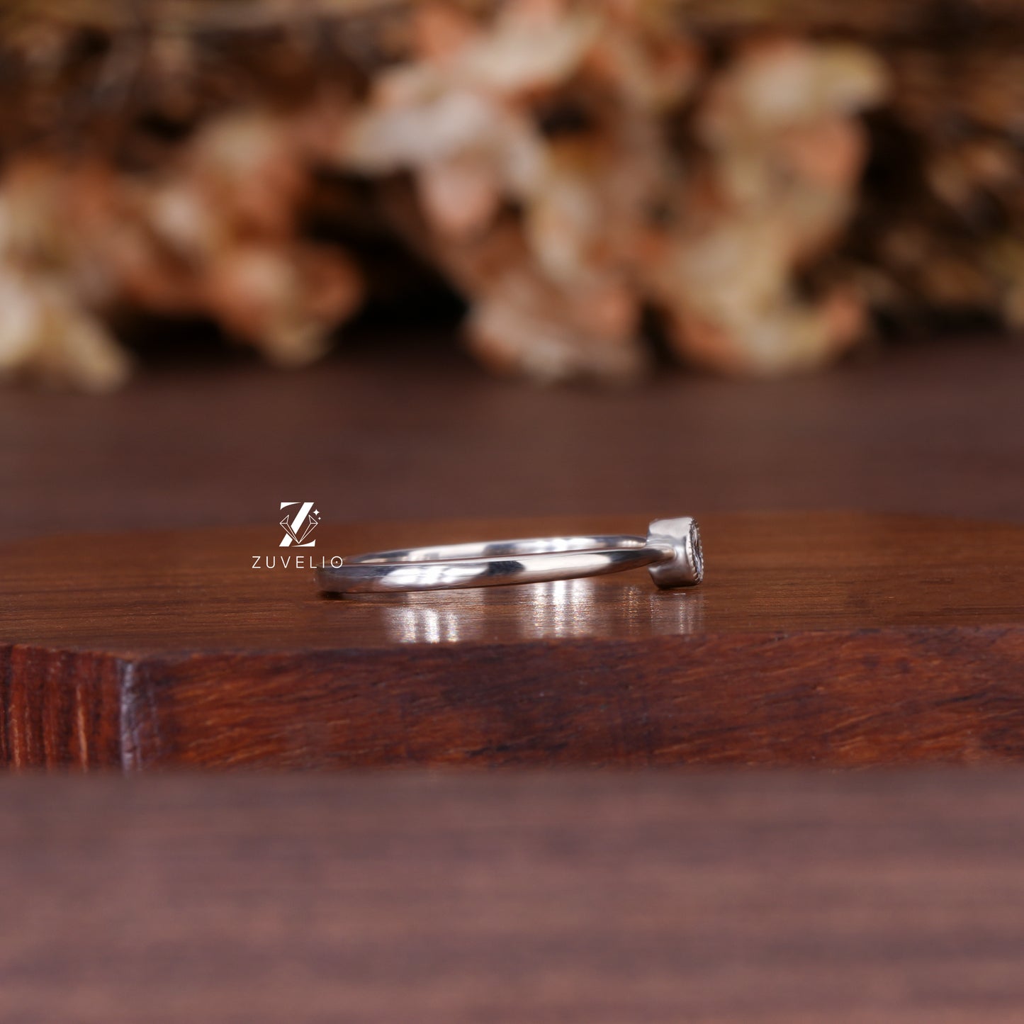Dainty Oval Moissanite Ring