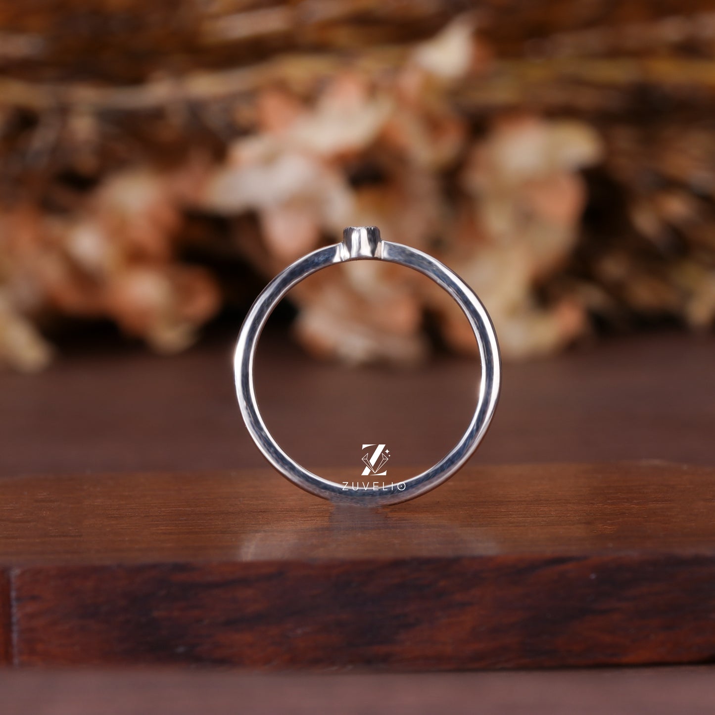 Dainty Oval Moissanite Ring