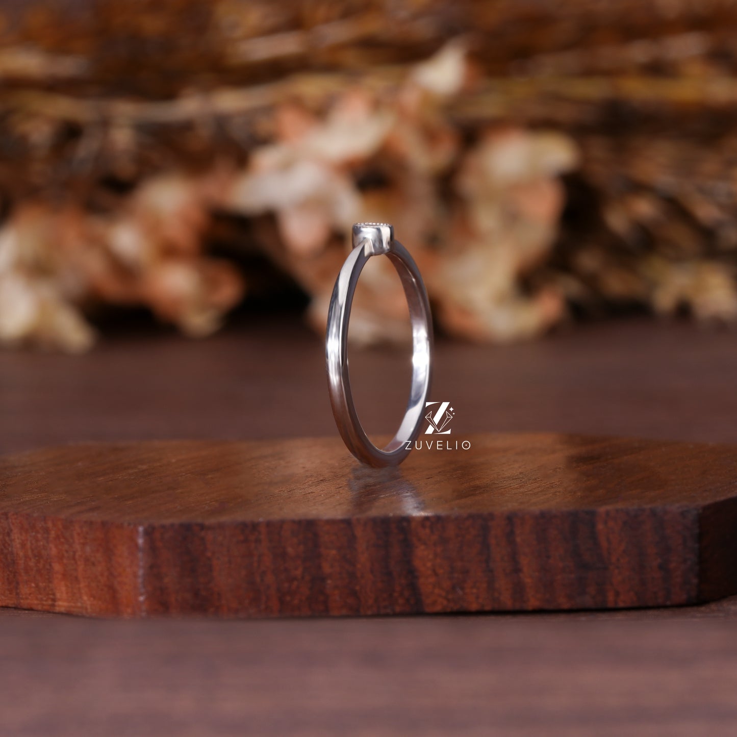 Dainty Oval Moissanite Ring