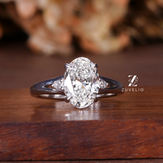 Oval Filigree Diamond Ring