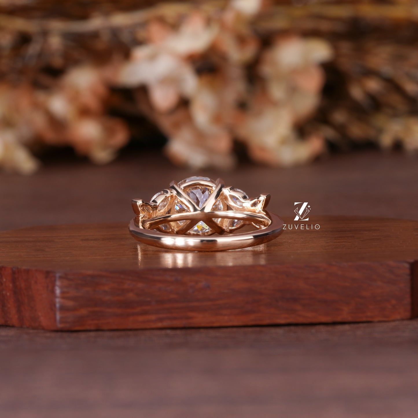 Butterfly Inspired Moissanite Ring