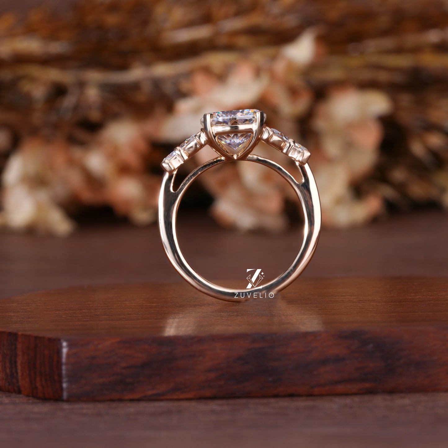 Butterfly Inspired Moissanite Ring