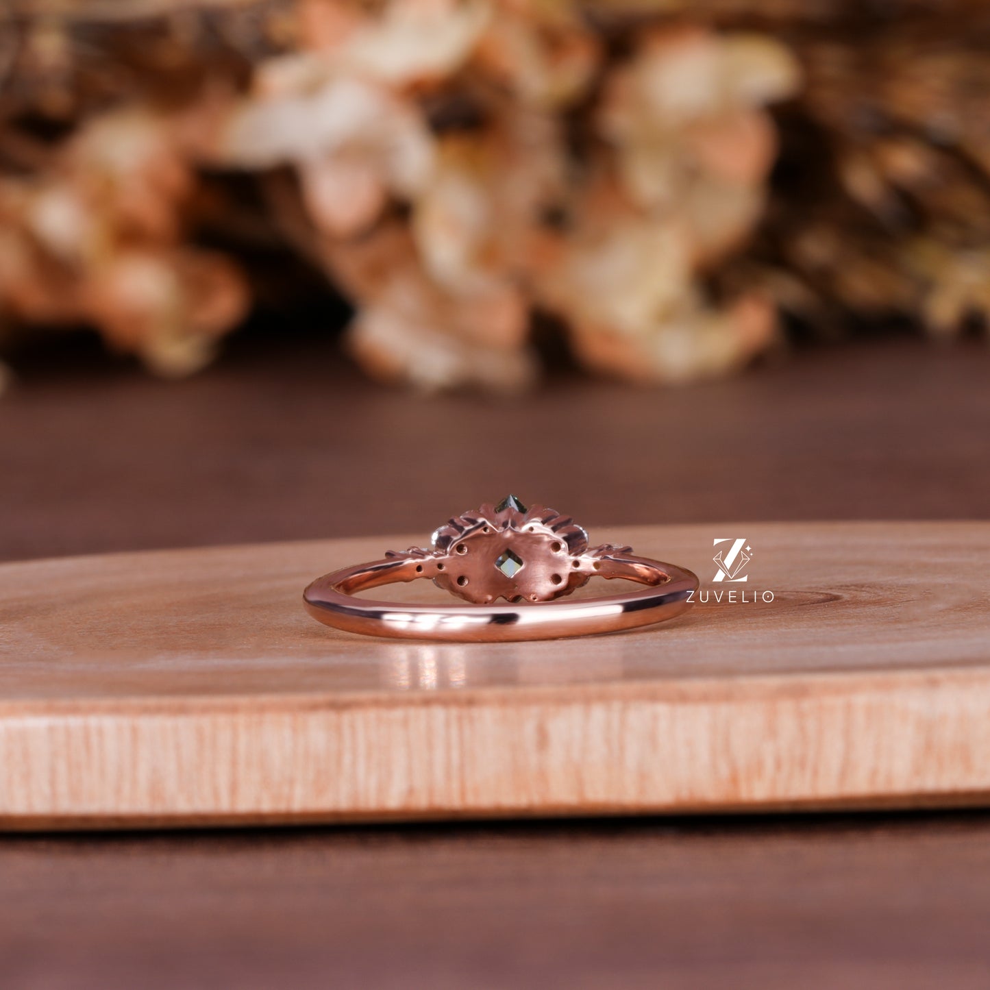Princess Cut Cluster Ring