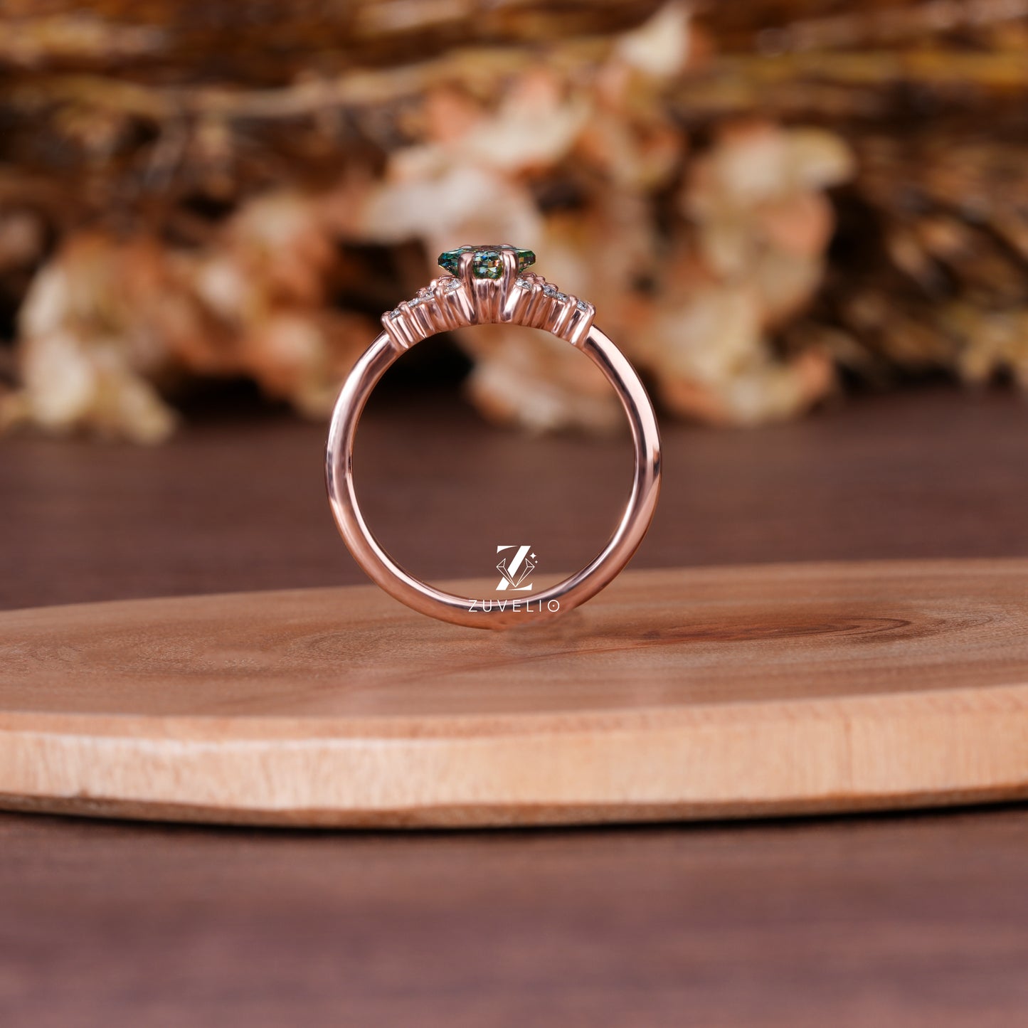 Princess Cut Cluster Ring