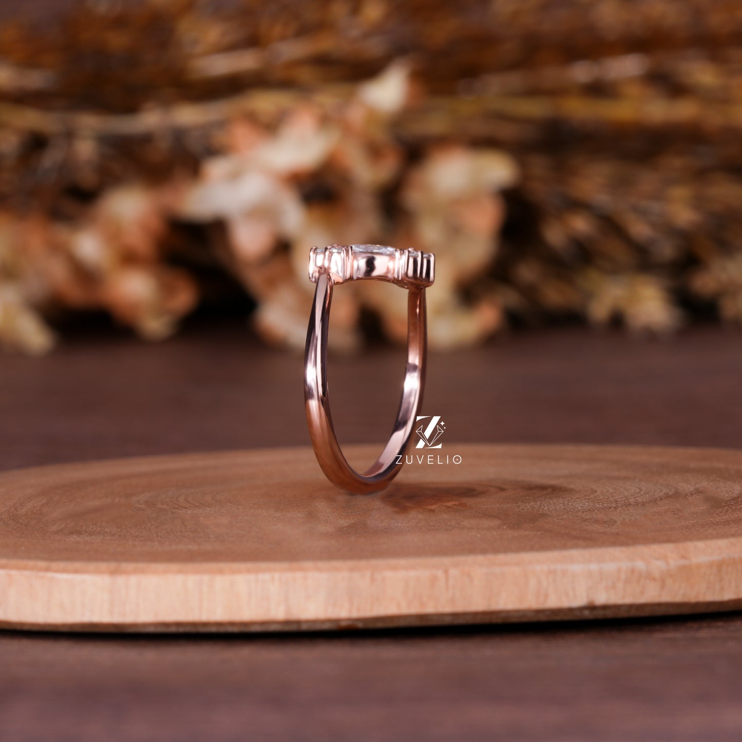 Minimalist Bypass Gold Ring