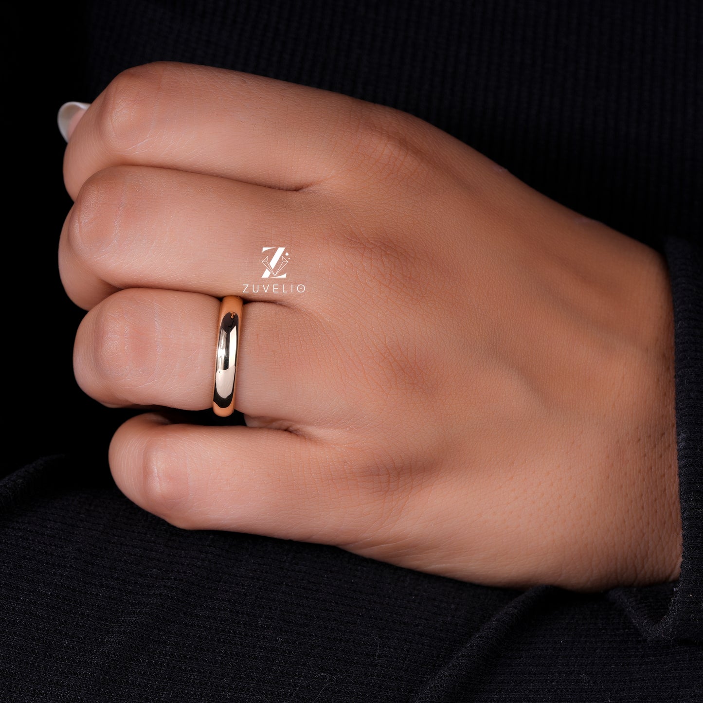Rose Gold Dome Band