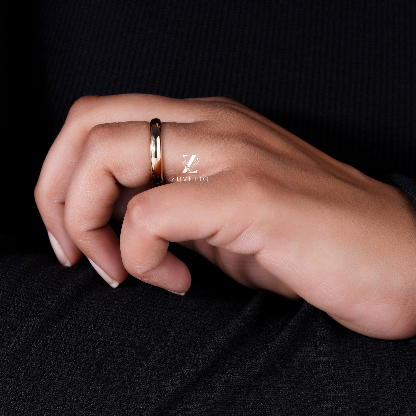 Rose Gold Dome Band