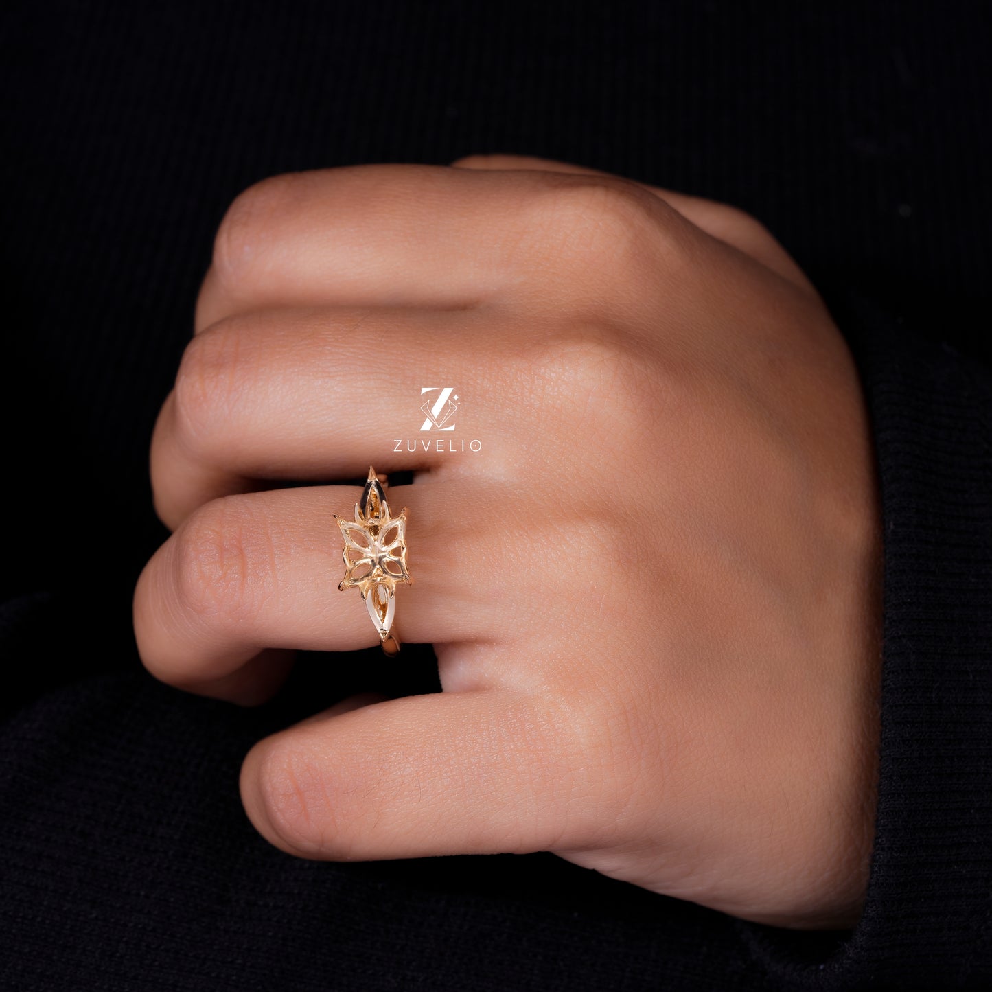 Princess Semi Mount Ring