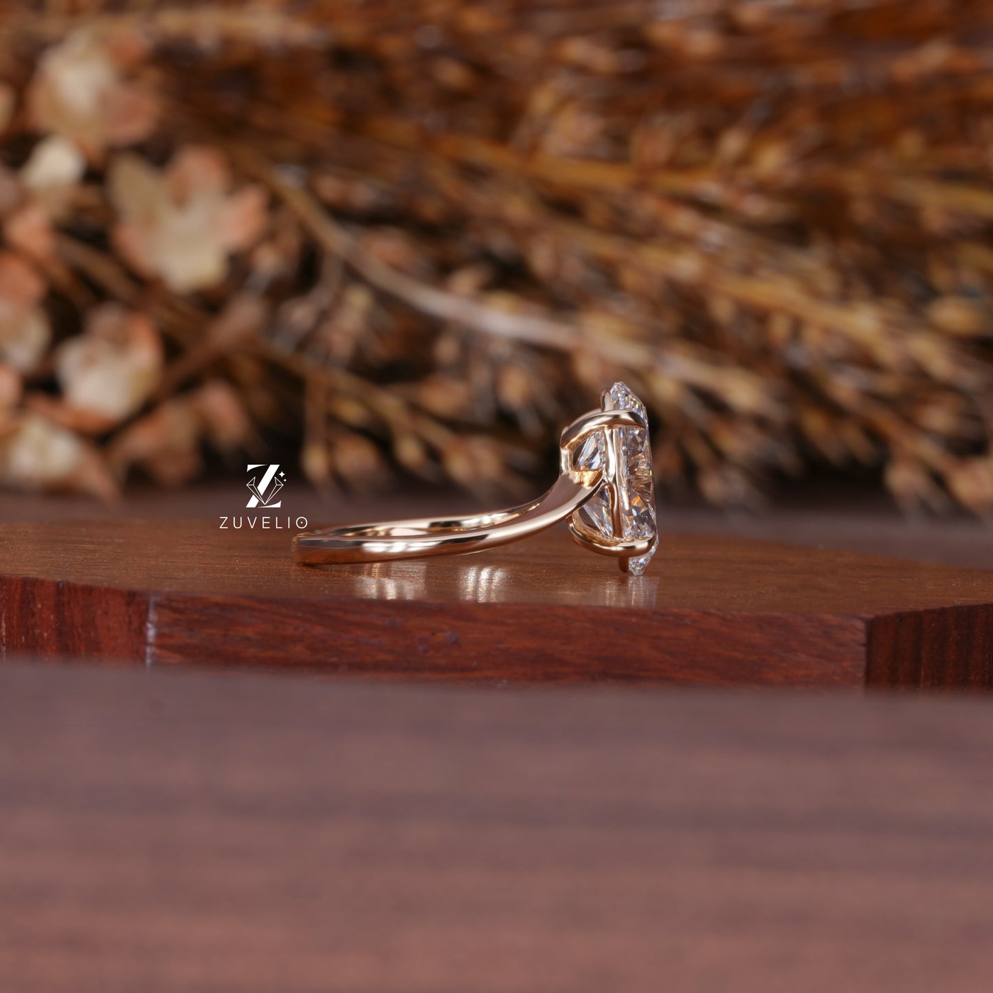 Oval Solitaire Diamond Ring