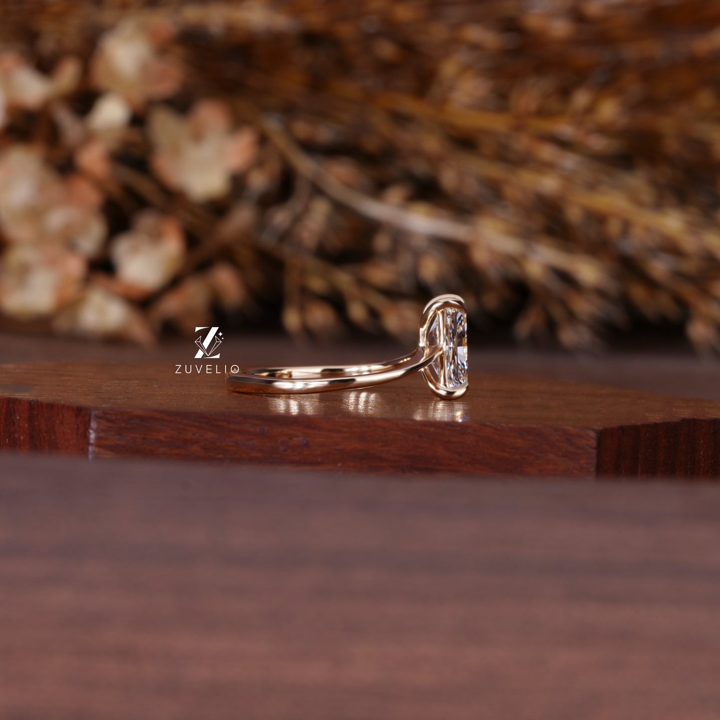 Radiant Dainty Diamond Ring