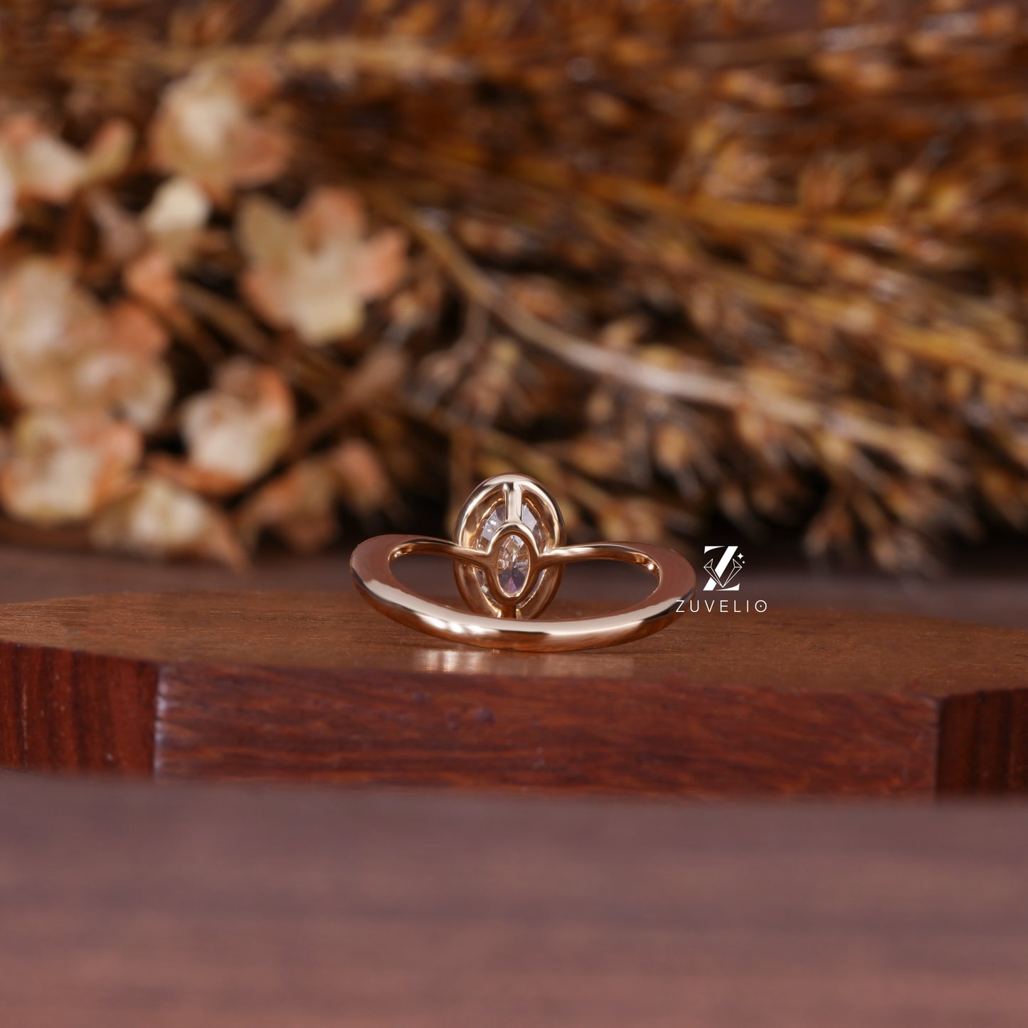 Oval Bezel Diamond Ring