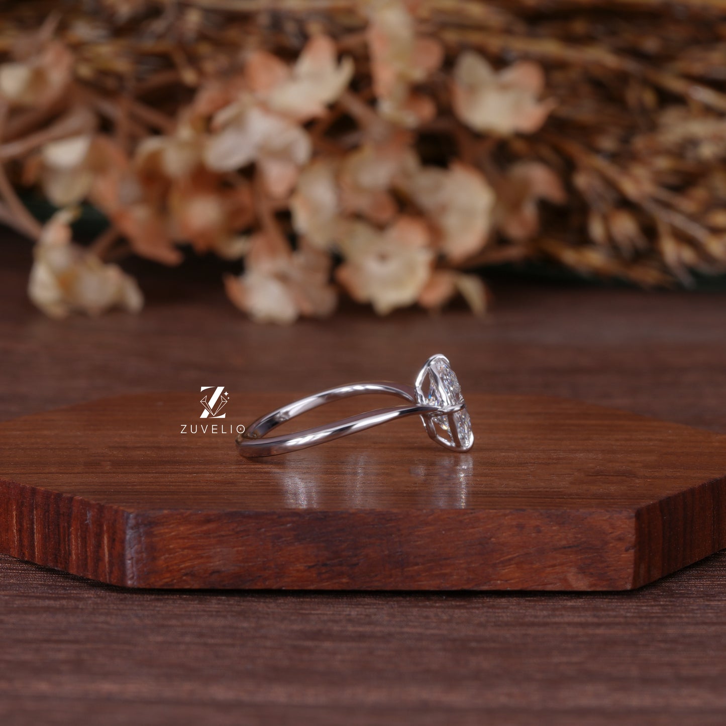 Oval Diamond V Shank