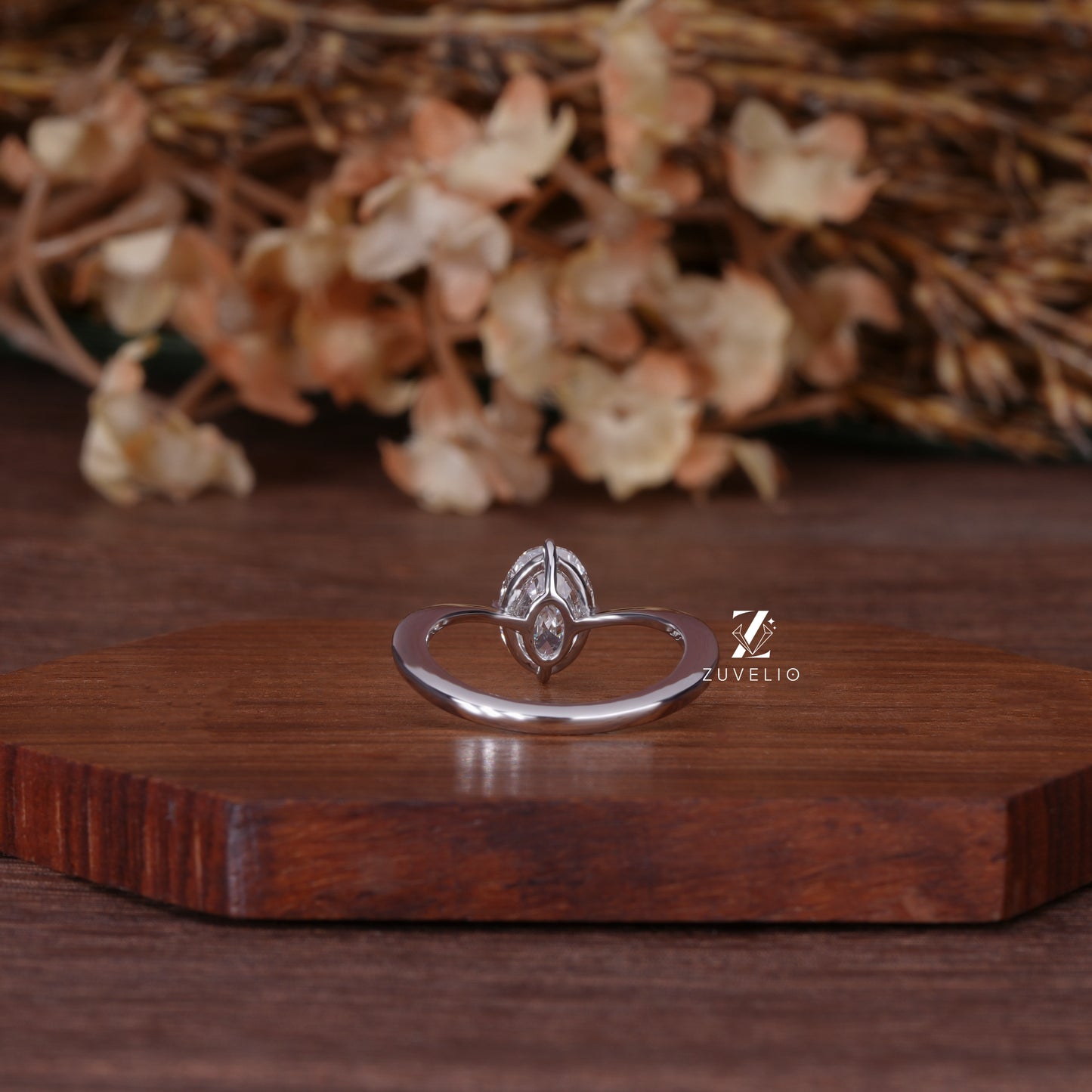 Oval Diamond V Shank