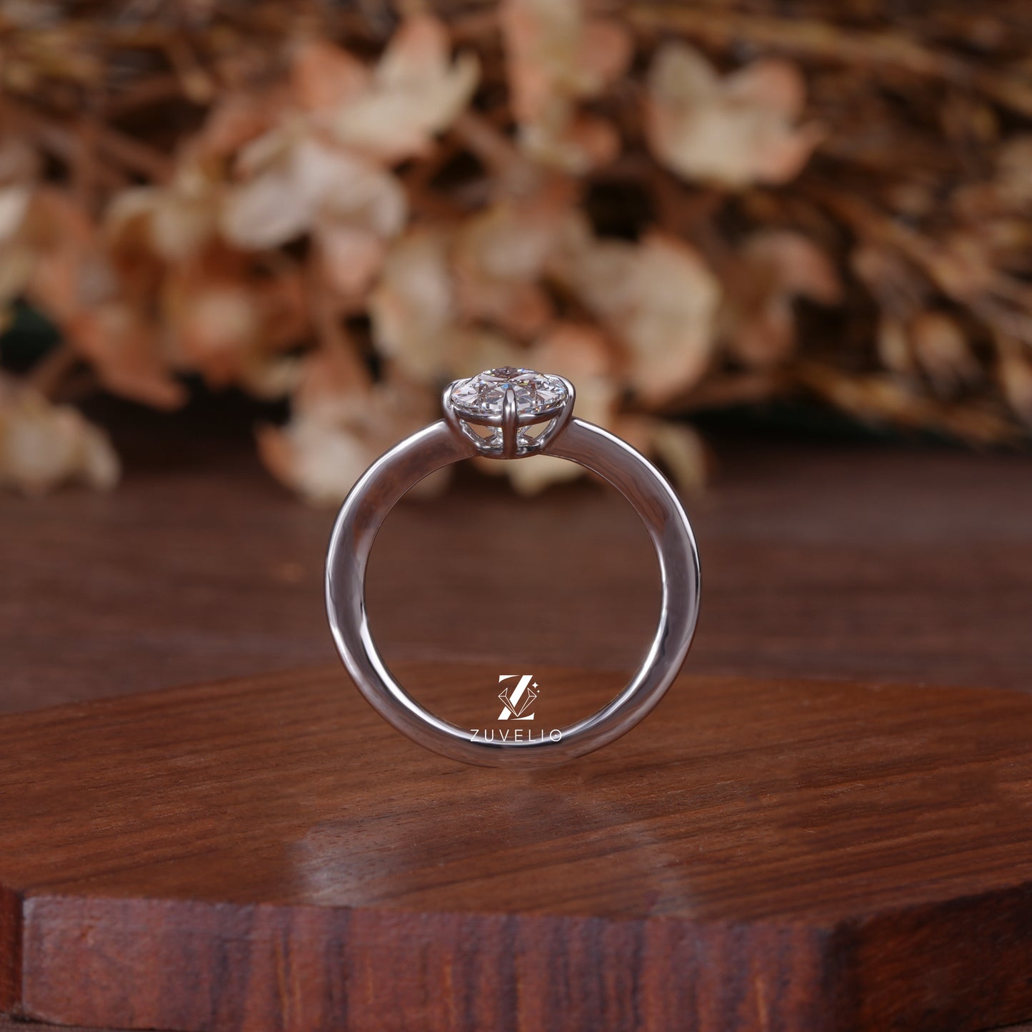Oval Diamond V Shank