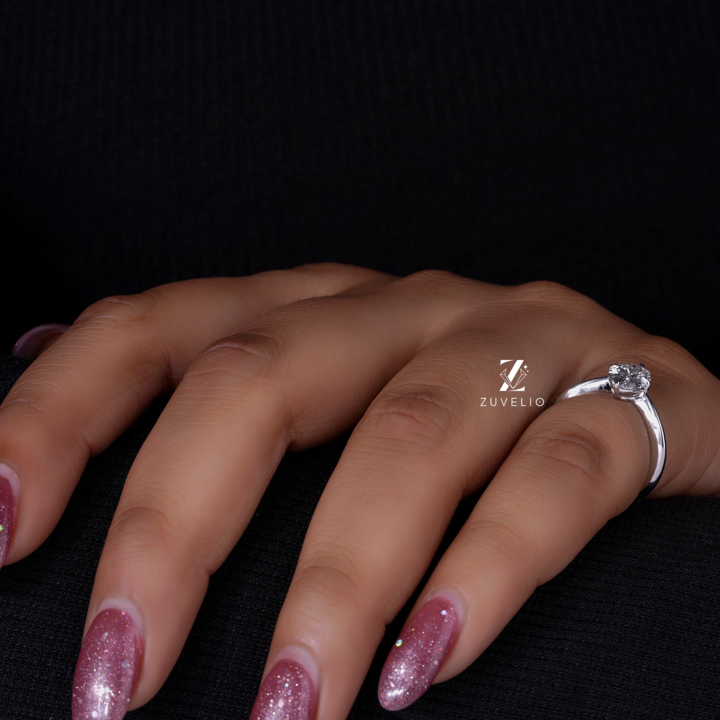 Oval Diamond V Shank