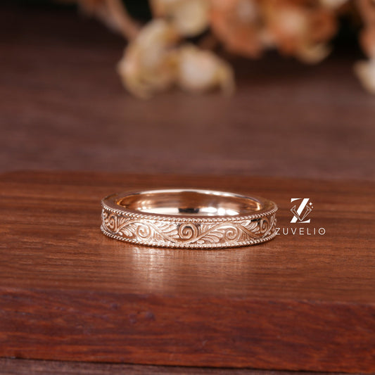 Vintage Nature Wedding Band