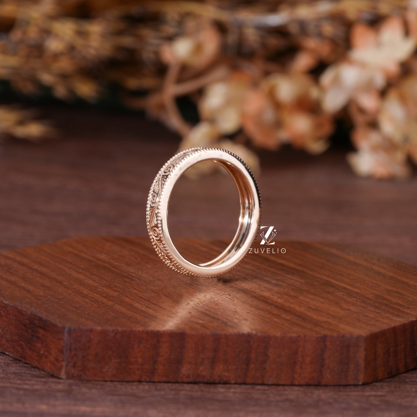 Vintage Nature Wedding Band