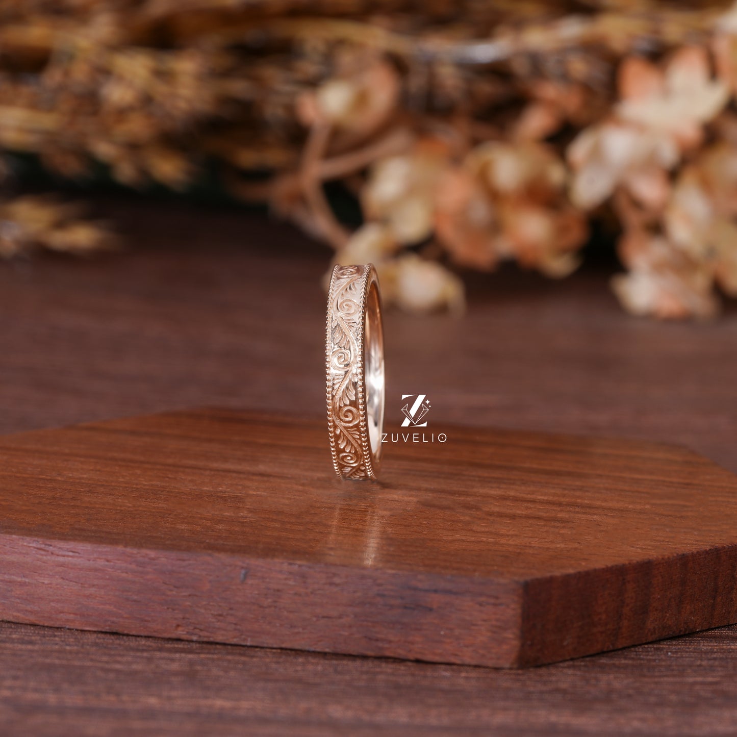 Vintage Nature Wedding Band